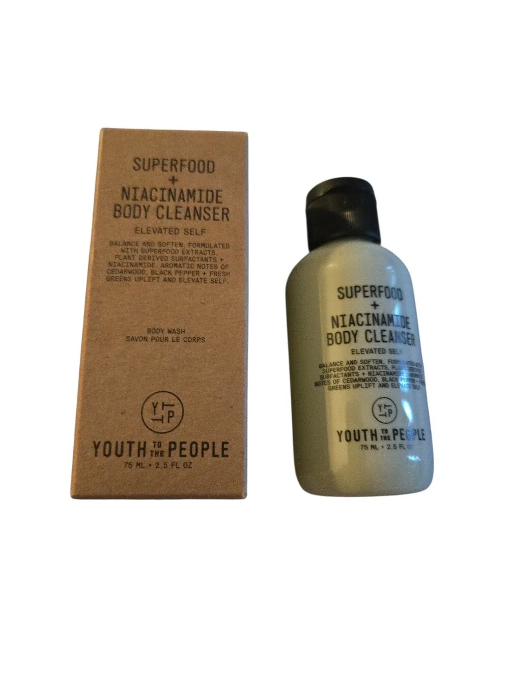 NWT Youth To The People Superfood Niacinamide Body Cleanse Wash Travel Size 75mL